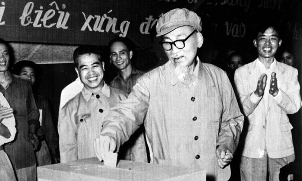Tuyên truyền kỷ niệm 80 năm Ngày Tổng tuyển cử đầu tiên bầu Quốc hội 